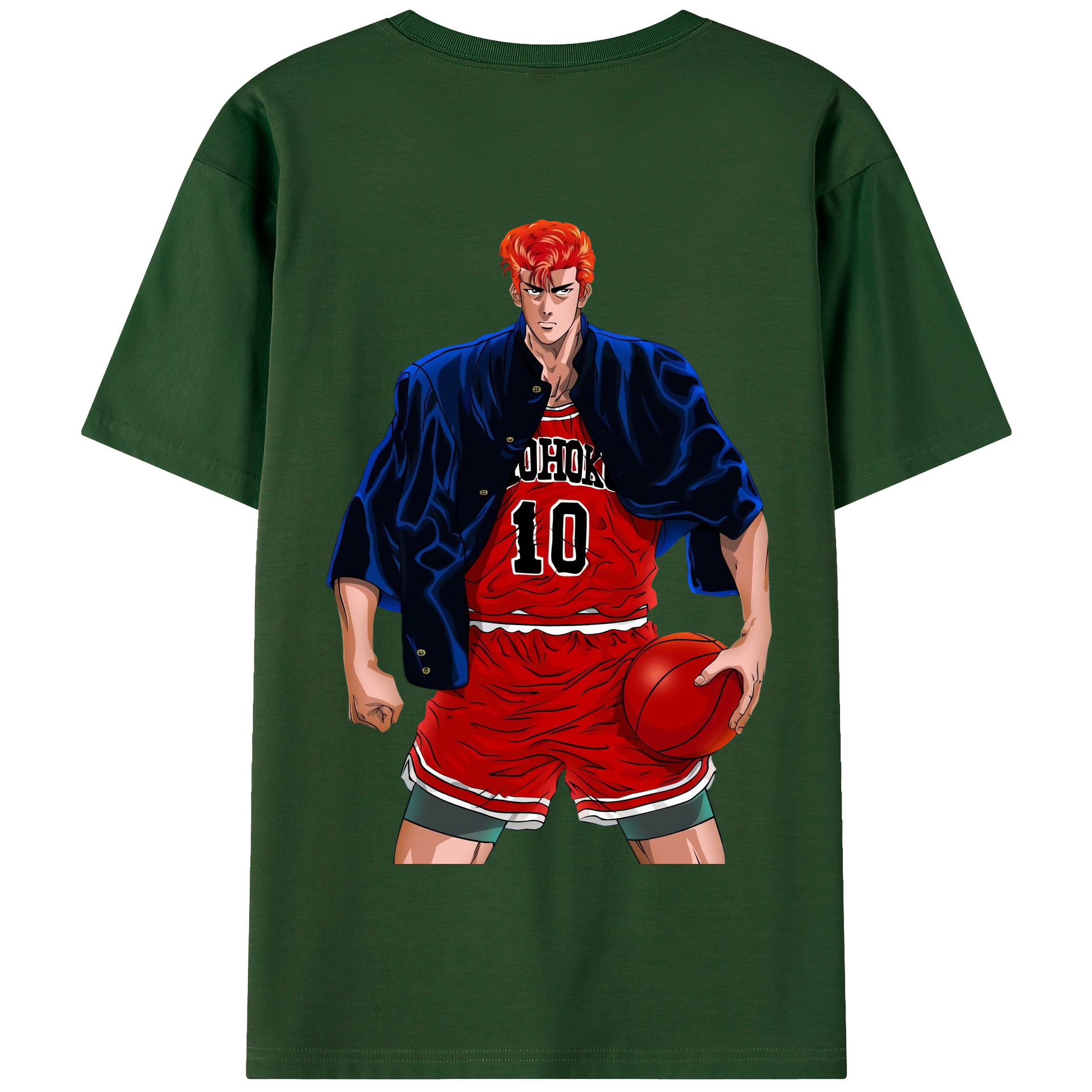SLAM DUNK／スラムダンク 綿100％半袖Tシャツ（背面プリント）